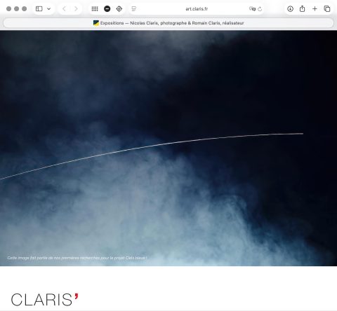 Home page di art.claris.fr — Elenco delle mostre · FR / EN