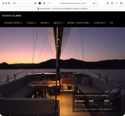 Home page di romainclarisfilm.com — Pubblicità · Film · News · Informazioni · Collaborare · Contatti